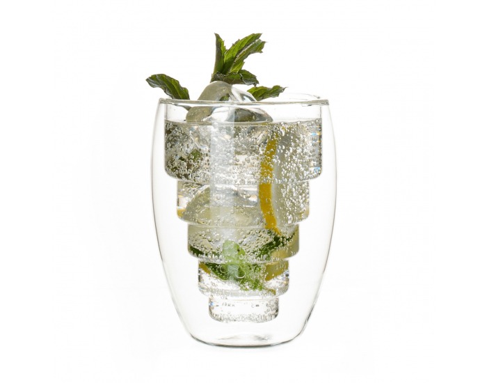 Termo pohár (2 ks) Hotcold Typ 17 250 ml - priehľadná