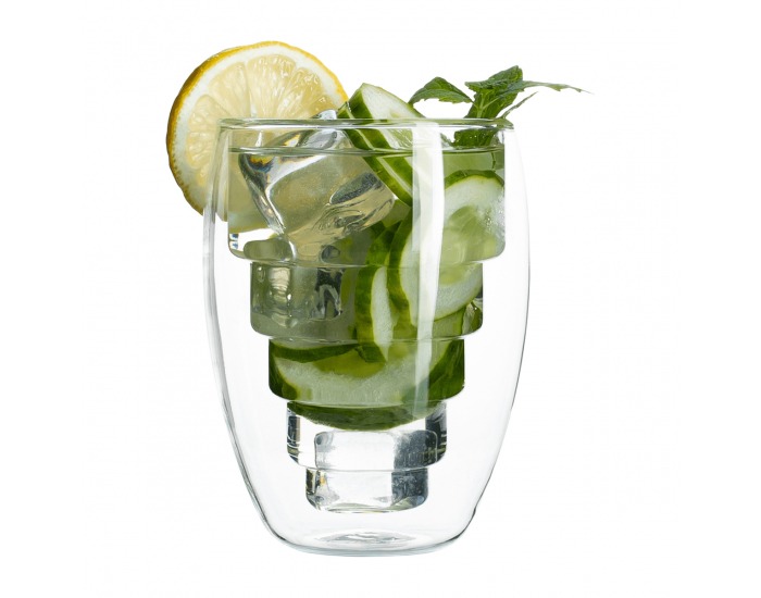 Termo pohár (2 ks) Hotcold Typ 17 250 ml - priehľadná