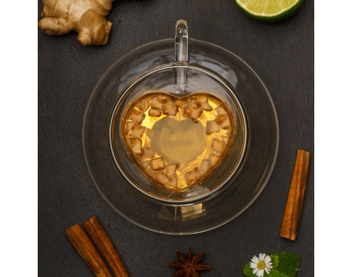 Termo šálka s podšálkou (2 ks) Hotcool Typ 5 150 ml - priehľadná