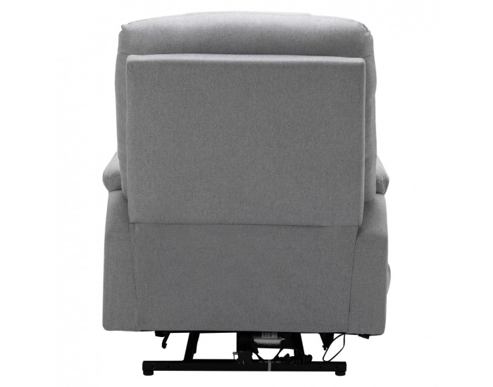 Masážne polohovacie kreslo Hudson - svetlosivá