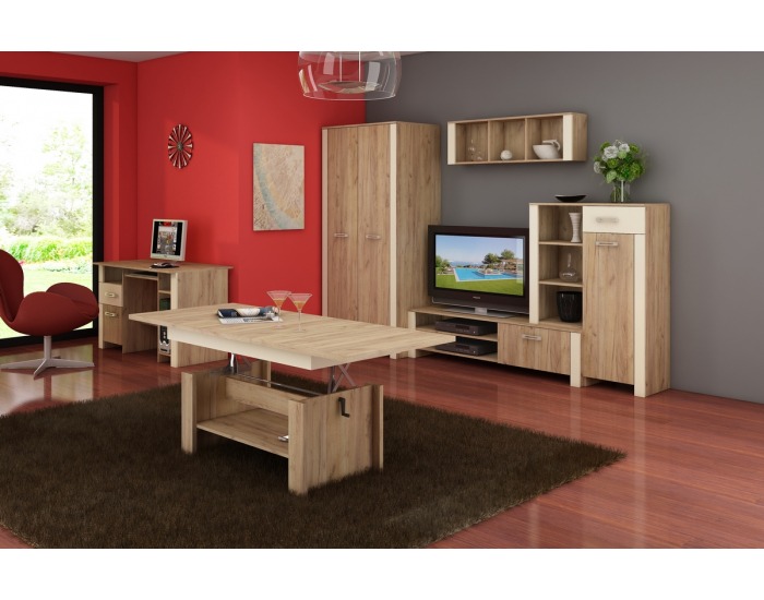 Obývacia izba Hugo - craft zlatý / krémová