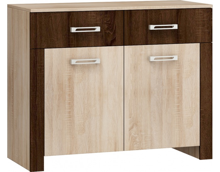 Komoda Hugo HUG-03 - sonoma svetlá / sonoma tmavá