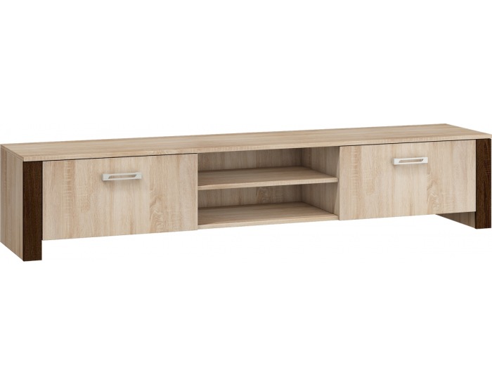 TV stolík Hugo HUG-08 - sonoma svetlá / sonoma tmavá