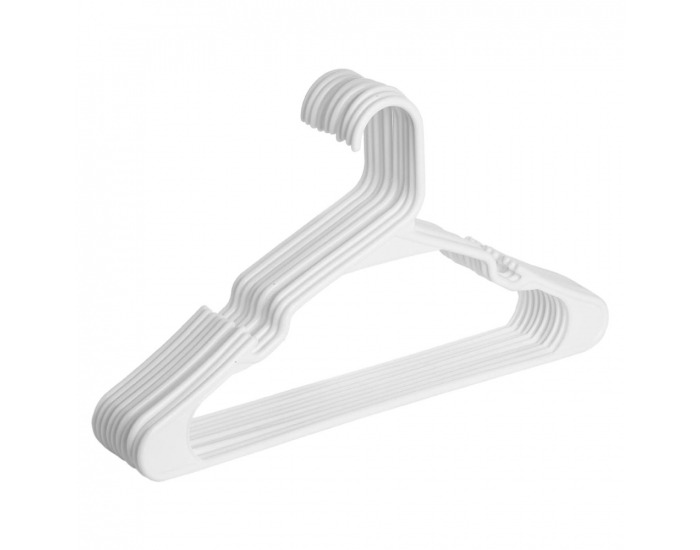 Vešiaky (10 ks) Igis - biela