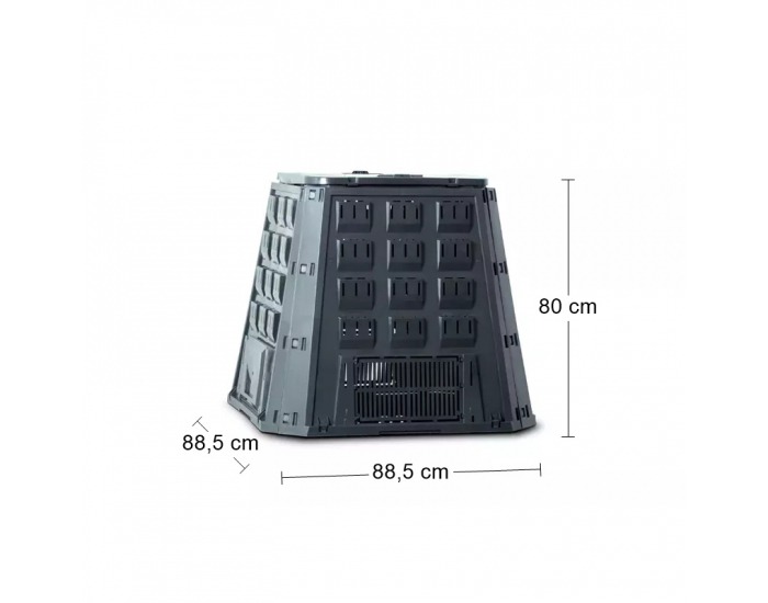 Záhradný kompostér IKEL420C 420 l - čierna