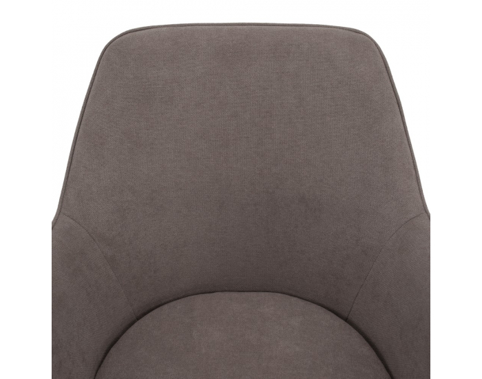 Jedálenské kreslo Ilkom - sivohnedá (taupe) / čierna