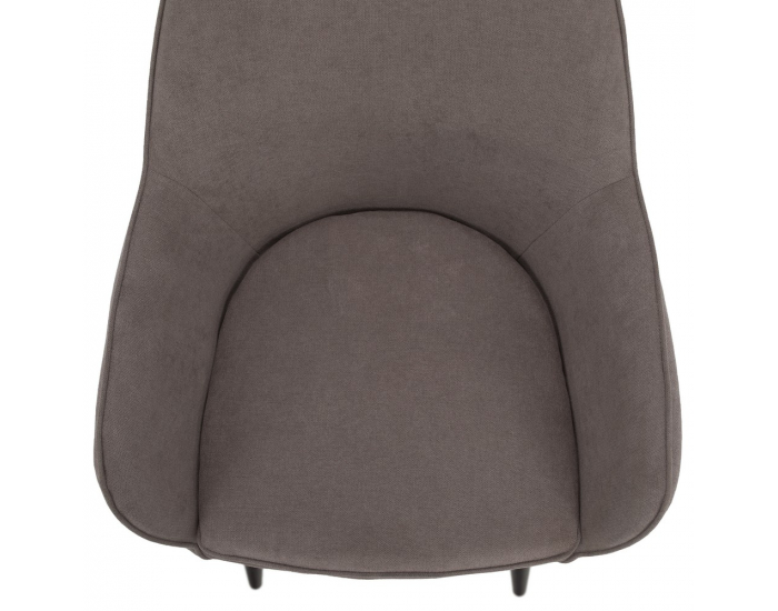 Jedálenské kreslo Ilkom - sivohnedá (taupe) / čierna