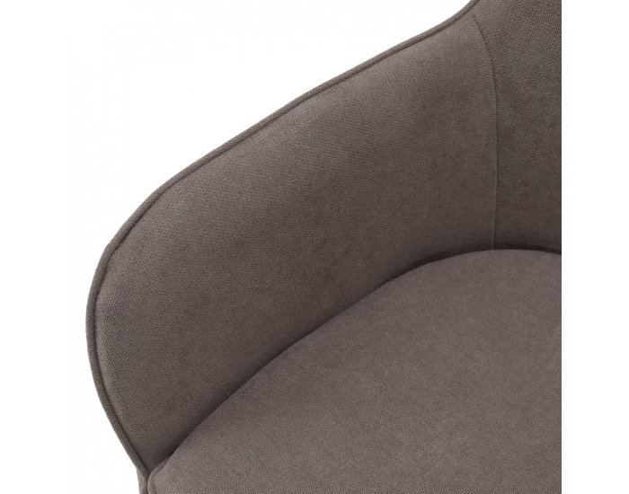 Jedálenské kreslo Ilkom - sivohnedá (taupe) / čierna