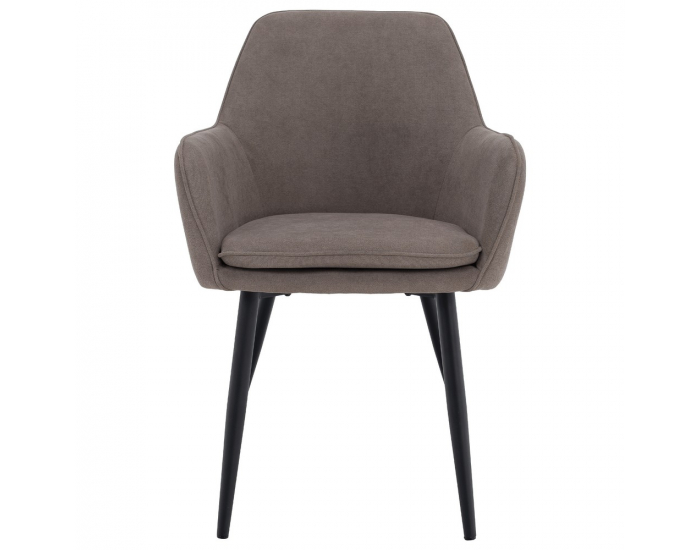 Jedálenské kreslo Ilkom - sivohnedá (taupe) / čierna