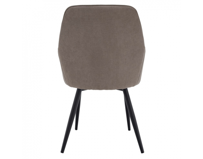 Jedálenské kreslo Ilkom - sivohnedá (taupe) / čierna