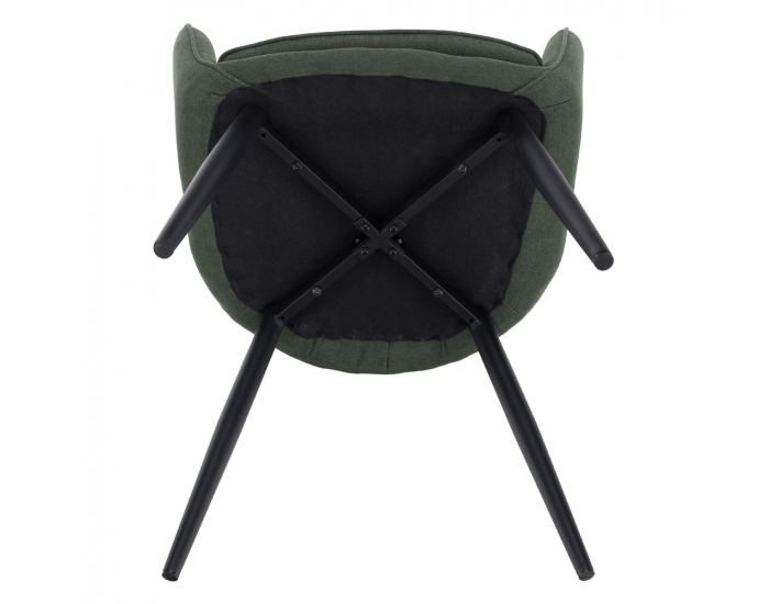 Jedálenské kreslo Ilkom - zelená / čierna