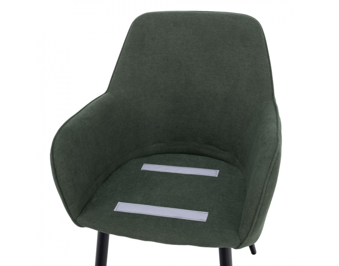 Jedálenské kreslo Ilkom - zelená / čierna