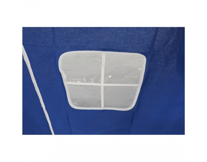 Drevená poschodová posteľ s roštom Indigo 90 - borovica / modrá