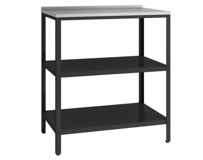 Záhradná kuchynská linka s drezom Ines - čierna