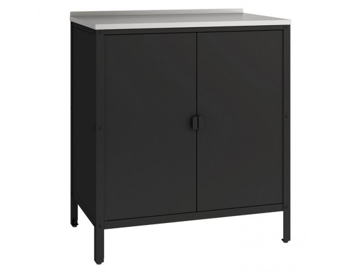 Záhradná kuchynská linka s drezom Ines - čierna