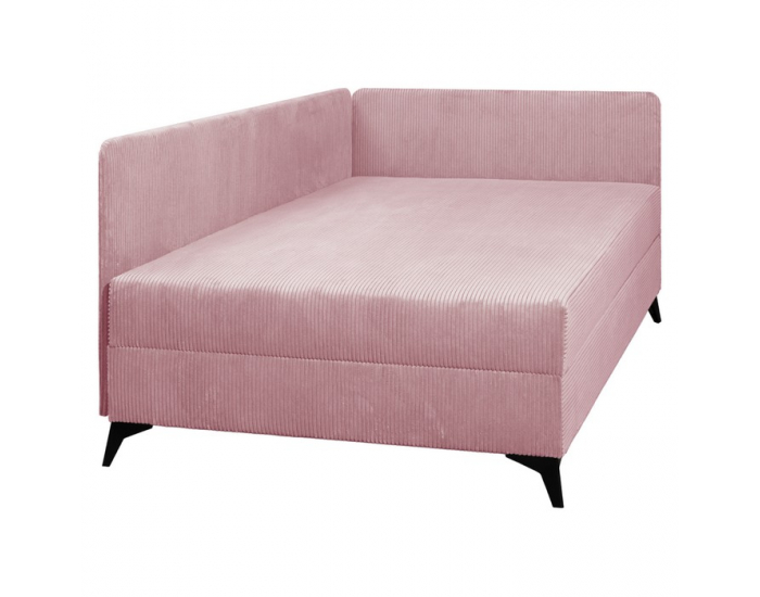Čalúnená jednolôžková posteľ (váľanda) Isib 120 - ružová