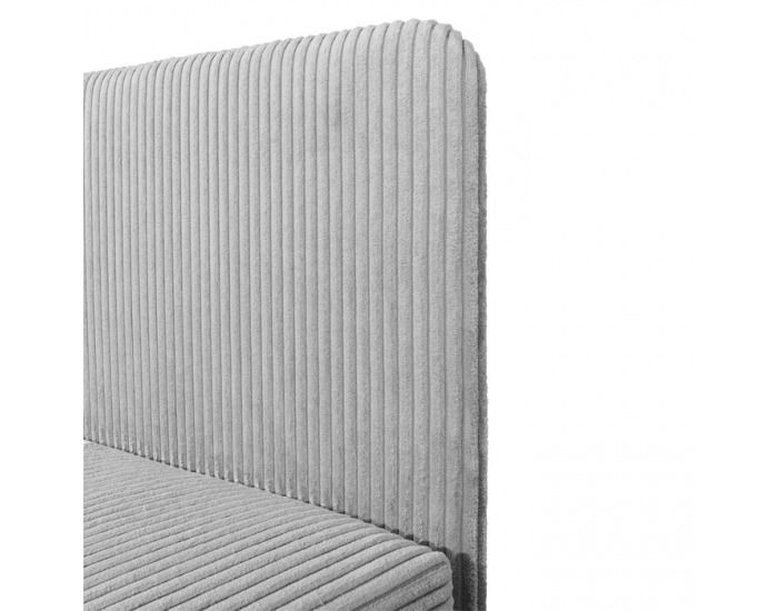 Čalúnená jednolôžková posteľ (váľanda) Isib 120 - svetlosivá