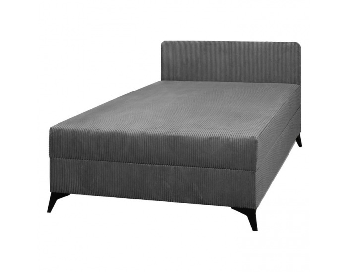 Čalúnená jednolôžková posteľ (váľanda) Isib 120 - tmavosivá