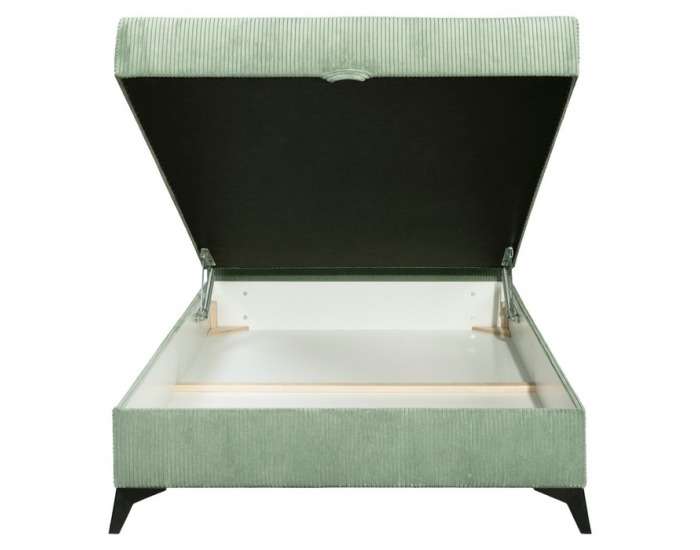 Čalúnená jednolôžková posteľ (váľanda) Isib 120 - zelená