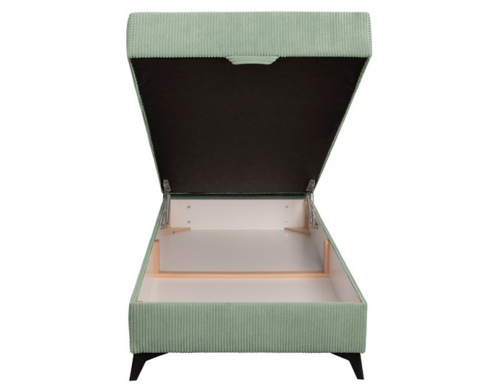 Čalúnená jednolôžková posteľ (váľanda) Isib 90 - zelená
