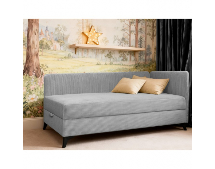 Bočnica k jednolôžkovej posteli (váľande) Isib - svetlosivá