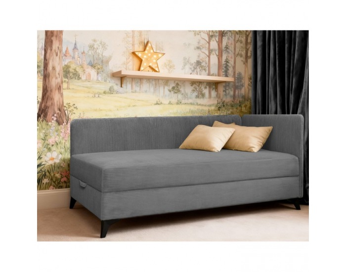 Bočnica k jednolôžkovej posteli (váľande) Isib - tmavosivá