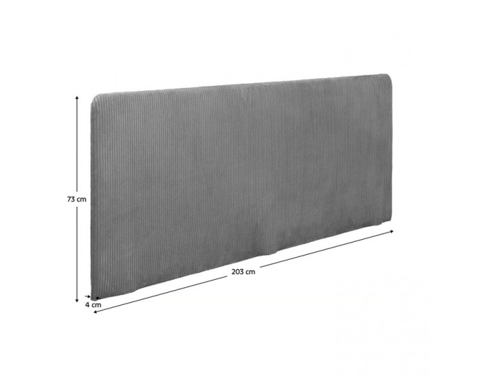 Bočnica k jednolôžkovej posteli (váľande) Isib - tmavosivá