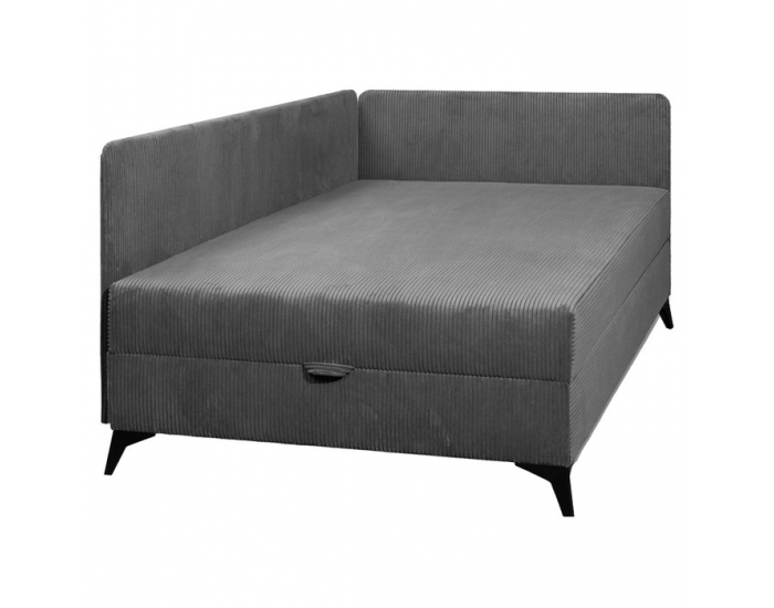 Bočnica k jednolôžkovej posteli (váľande) Isib - tmavosivá