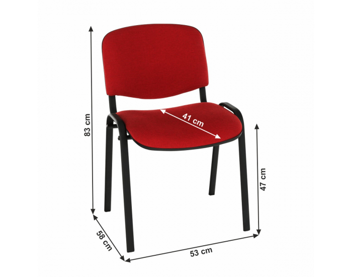 Konferenčná stolička Iso New - červená