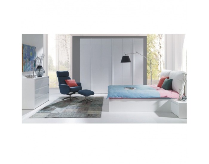 Manželská posteľ s roštom Italia 160 160x200 cm - biela