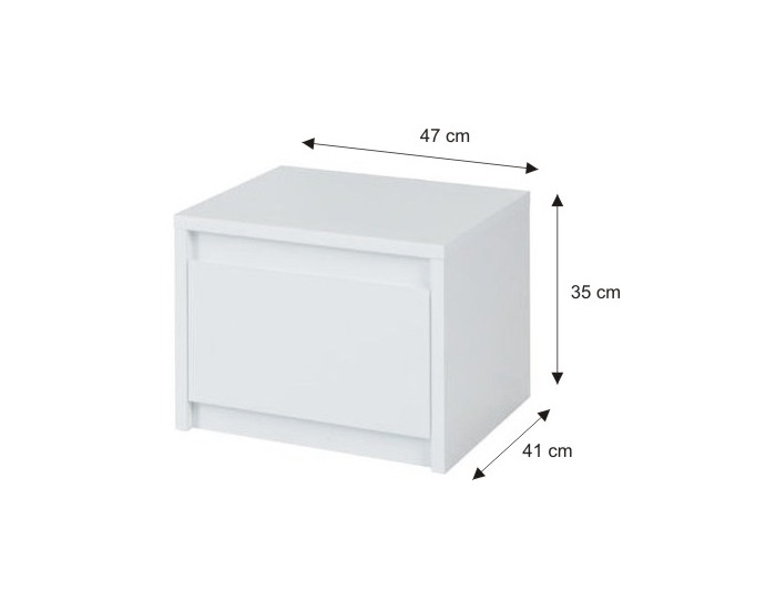 Spálňa Italia - biela / biely vysoký lesk