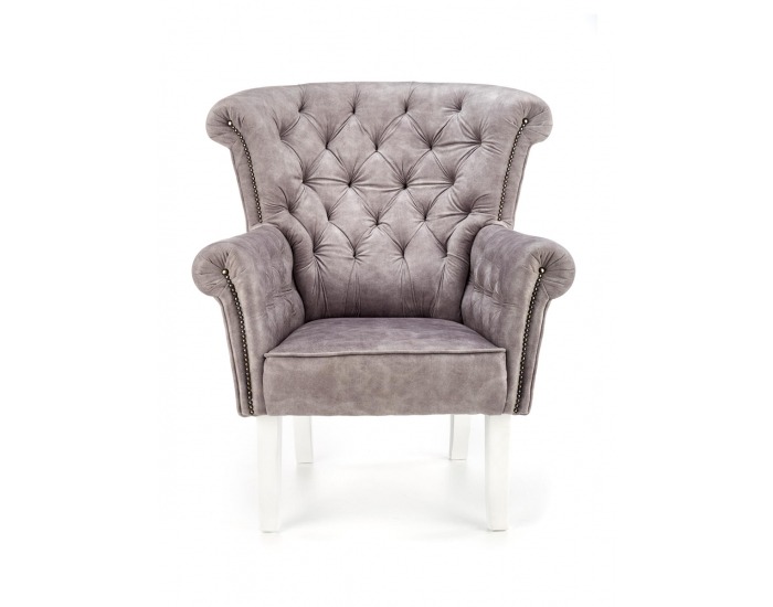 Kreslo Italo - sivá / biela