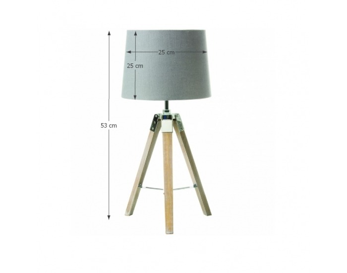 Stolná lampa Jade Typ 2 - sivá