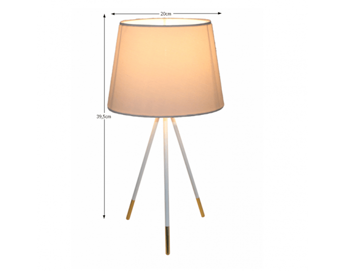 Stolná lampa Jade Typ 5 - biela