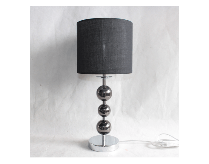 Stolná lampa Jade Typ 8 - čierna / chrómová / sivá