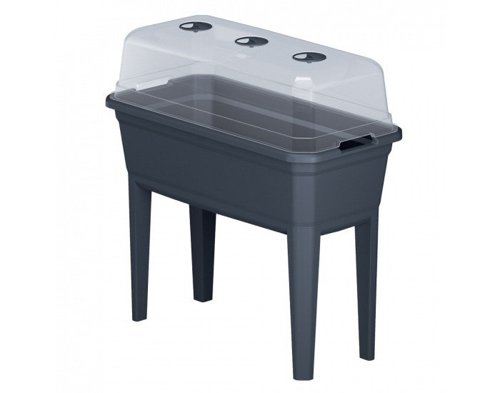 Plastové parenisko na nožičkách Jakon 74,6 cm - antracit