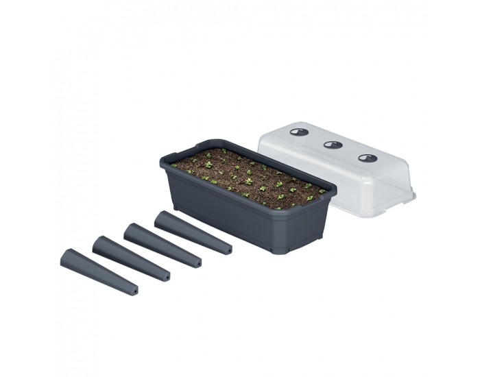 Plastové parenisko na nožičkách Jakon 74,6 cm - antracit