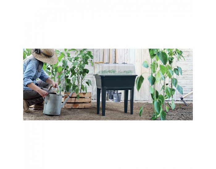 Plastové parenisko na nožičkách Jakon 74,6 cm - antracit