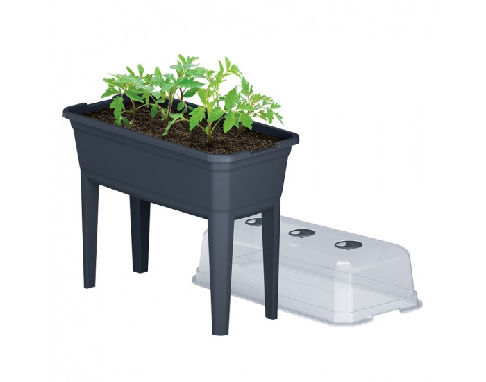 Plastové parenisko na nožičkách Jakon 74,6 cm - antracit