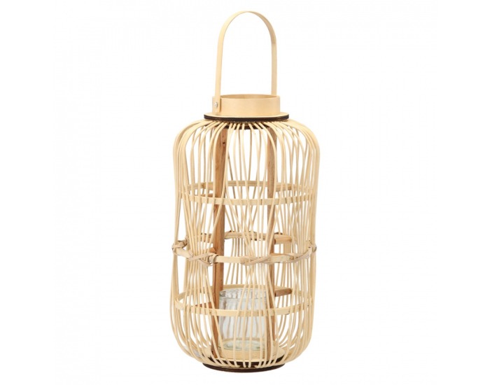 Drevený lampáš / svietnik Jalon - prírodná