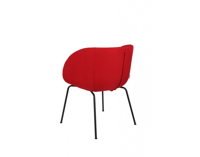 Konferenčné kreslo Janal 4L - červená / čierna