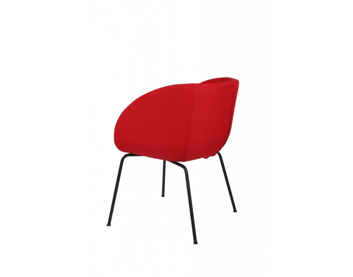 Konferenčné kreslo Janal 4L - červená / čierna