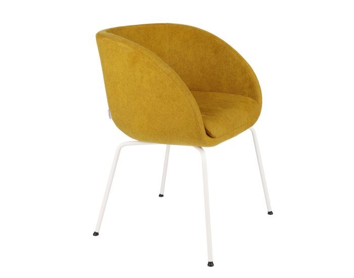 Konferenčné kreslo Janal 4L - horčicová / biela