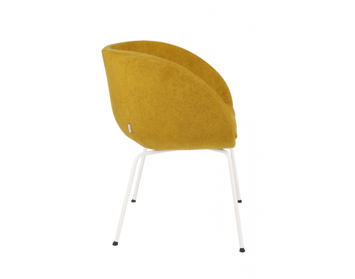 Konferenčné kreslo Janal 4L - horčicová / biela