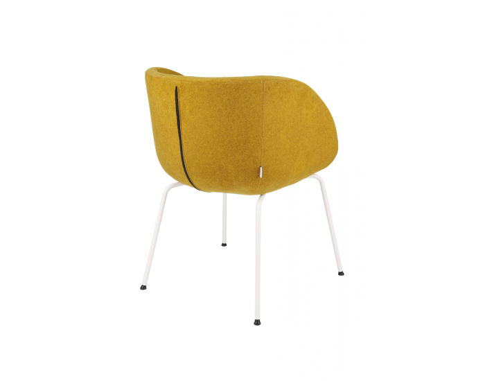 Konferenčné kreslo Janal 4L - horčicová / biela