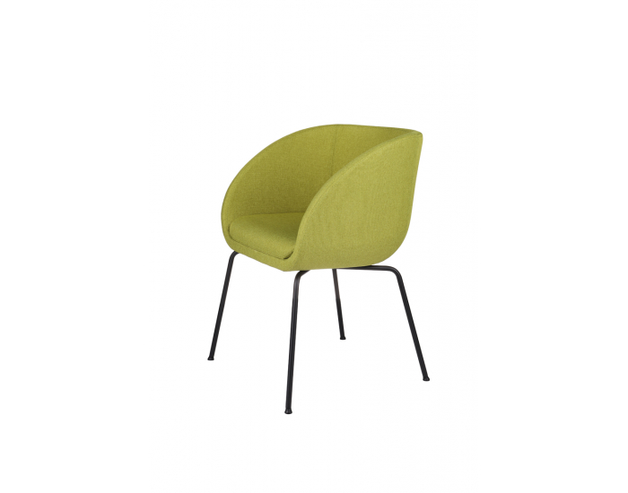 Konferenčné kreslo Janal 4L - limetková / čierna