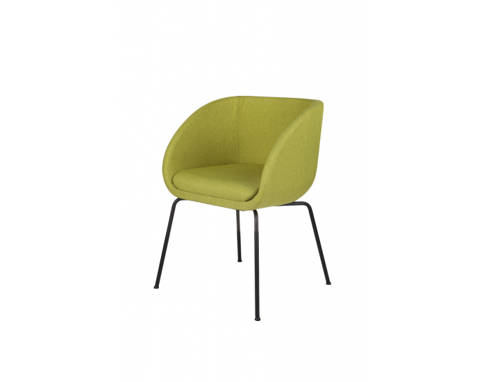 Konferenčné kreslo Janal 4L - limetková / čierna