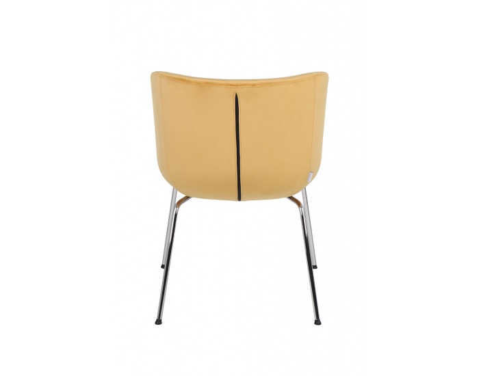 Konferenčné kreslo Janal 4L - okrová / chróm