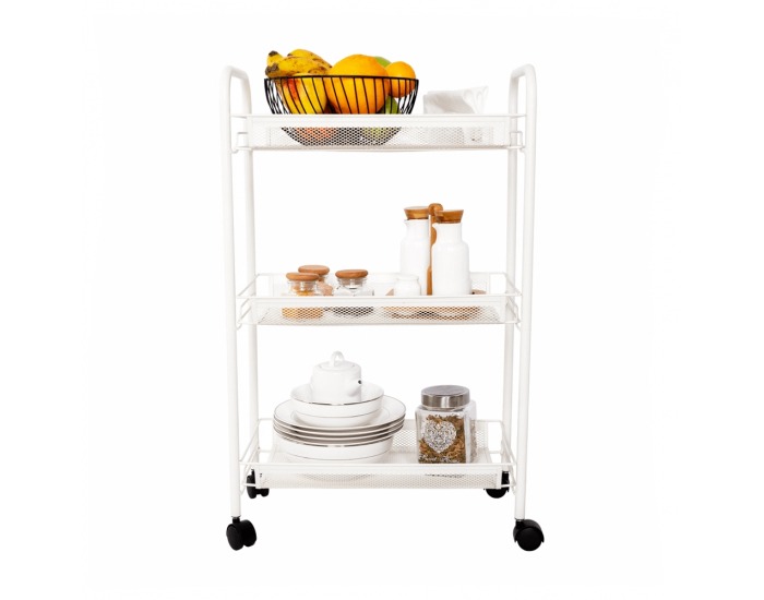 Servírovací stolík na kolieskach Jaron - biela