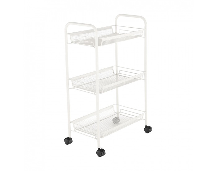 Servírovací stolík na kolieskach Jaron - biela